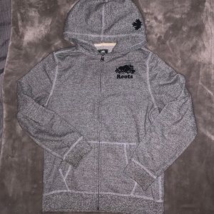 Roots Salt & Pepper Zip-Up Sweater